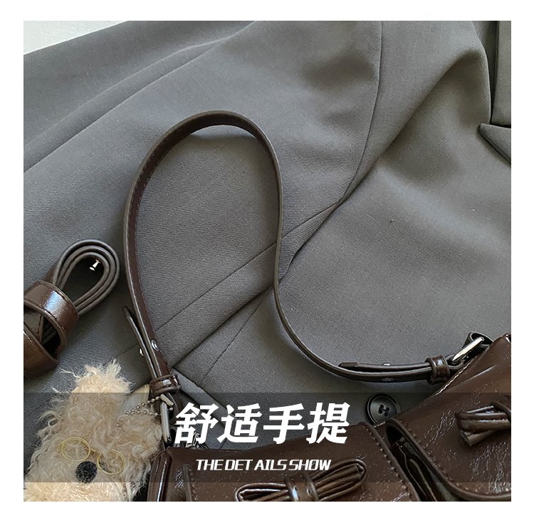 Women's PU Leather Pocket Mini Shoulder Bag detail 14