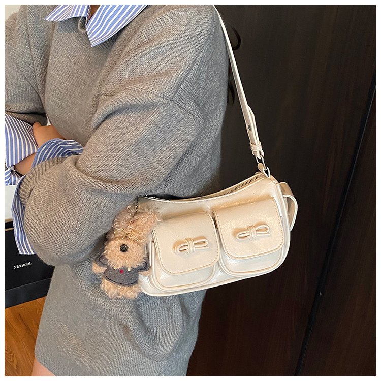 Women's PU Leather Pocket Mini Shoulder Bag detail 23