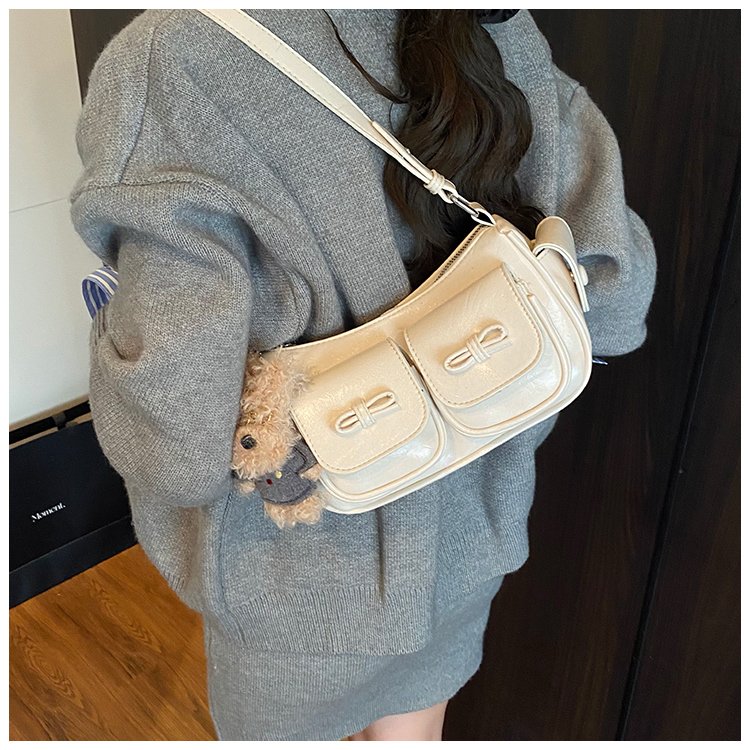 Women's PU Leather Pocket Mini Shoulder Bag detail 25
