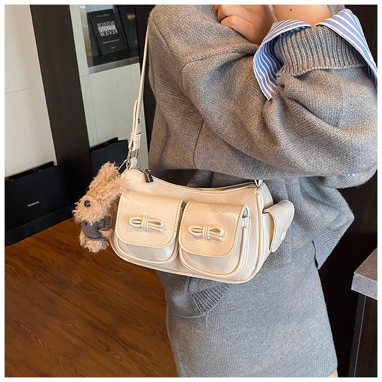Women's PU Leather Pocket Mini Shoulder Bag detail 30