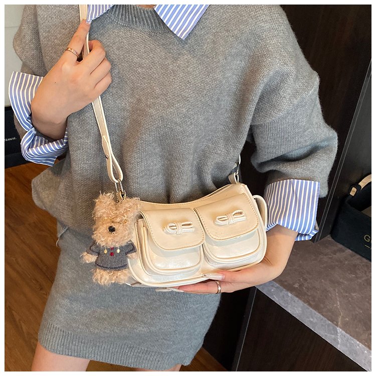 Women's PU Leather Pocket Mini Shoulder Bag detail 33