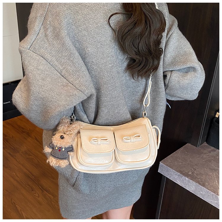 Women's PU Leather Pocket Mini Shoulder Bag detail 35