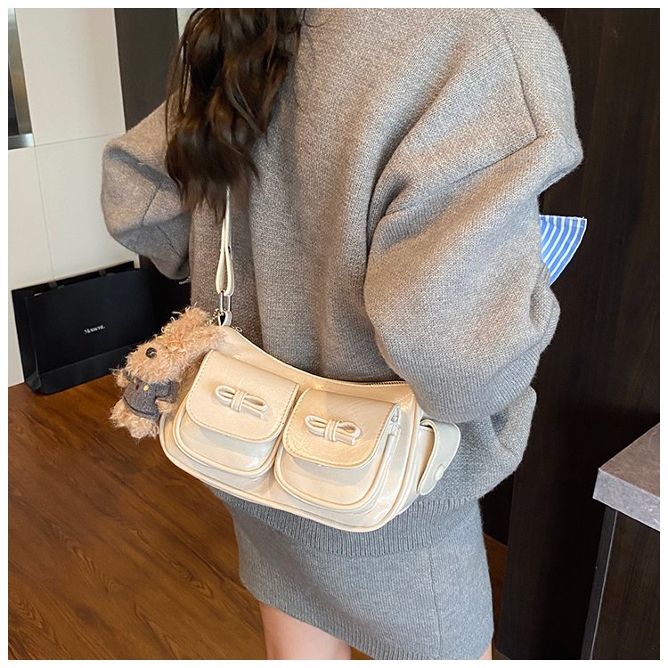 Women's PU Leather Pocket Mini Shoulder Bag detail 36