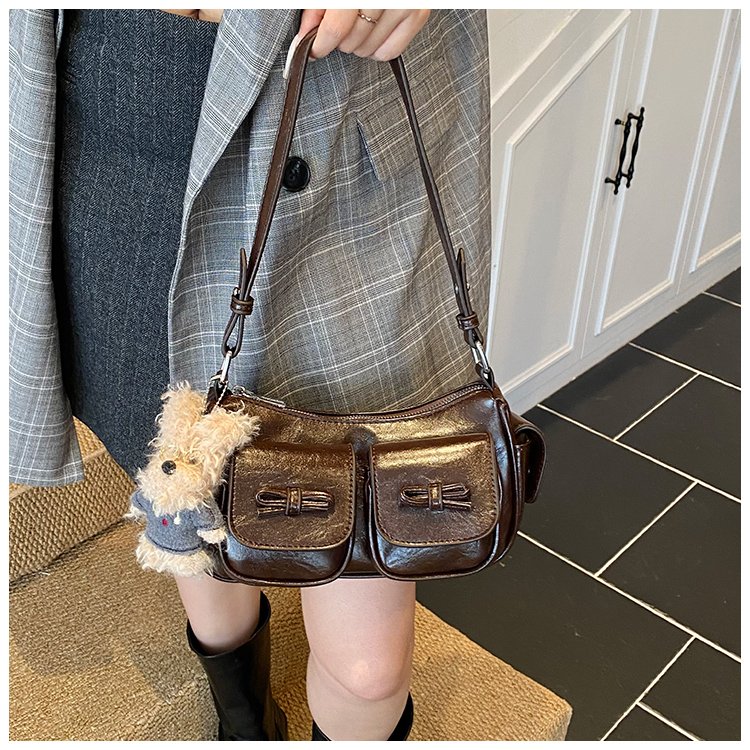 Women's PU Leather Pocket Mini Shoulder Bag detail 39