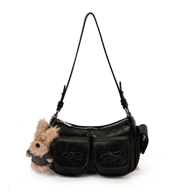 Women's PU Leather Pocket Mini Shoulder Bag view 4