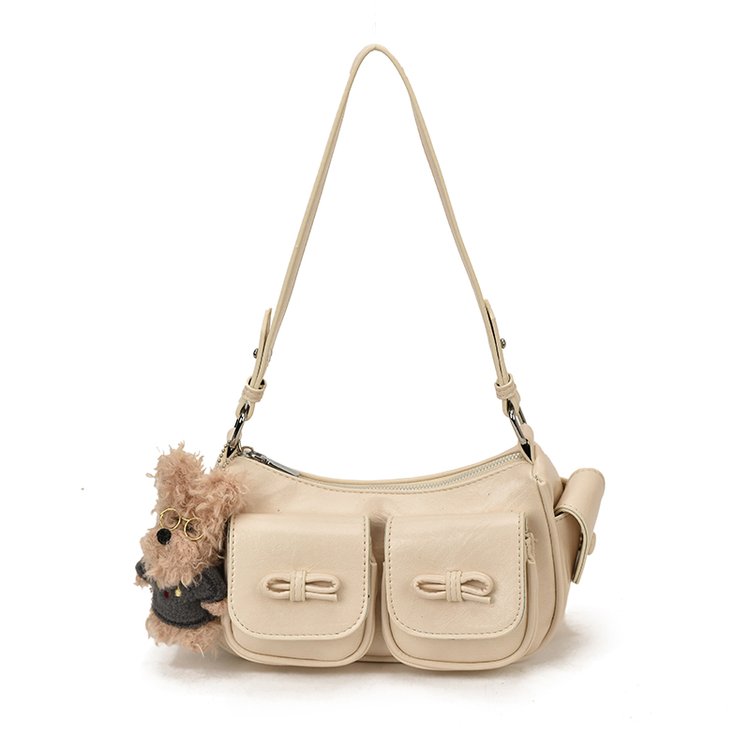 Women's PU Leather Pocket Mini Shoulder Bag view 7