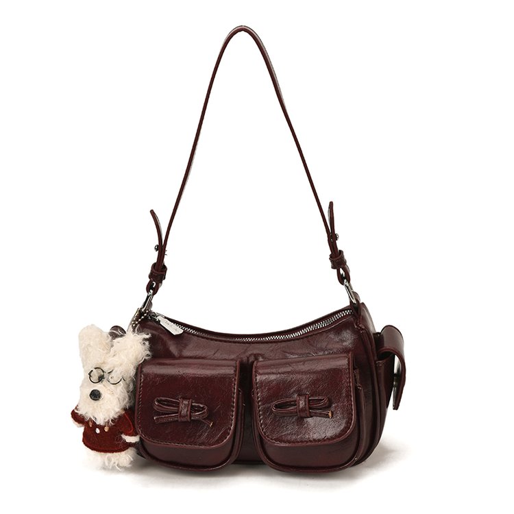 Women's PU Leather Pocket Mini Shoulder Bag view 9