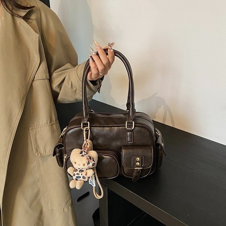 Women's PU Leather Pocket Shoulder Bag view 2
