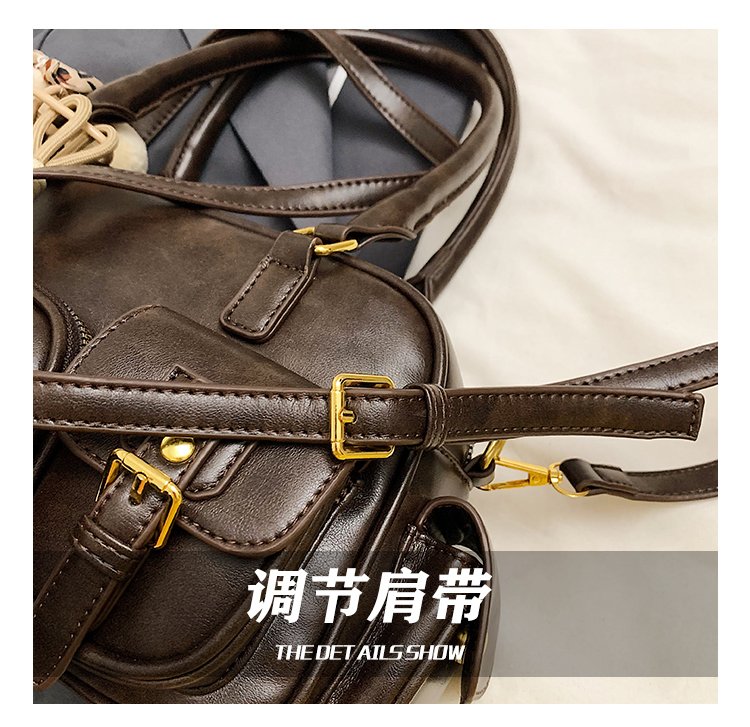 Women's PU Leather Pocket Shoulder Bag detail 9