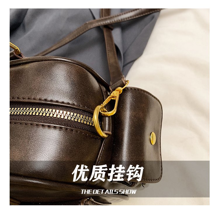 Women's PU Leather Pocket Shoulder Bag detail 10