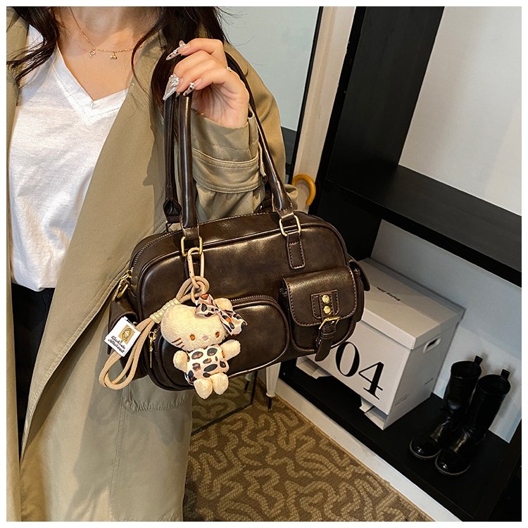 Women's PU Leather Pocket Shoulder Bag detail 23