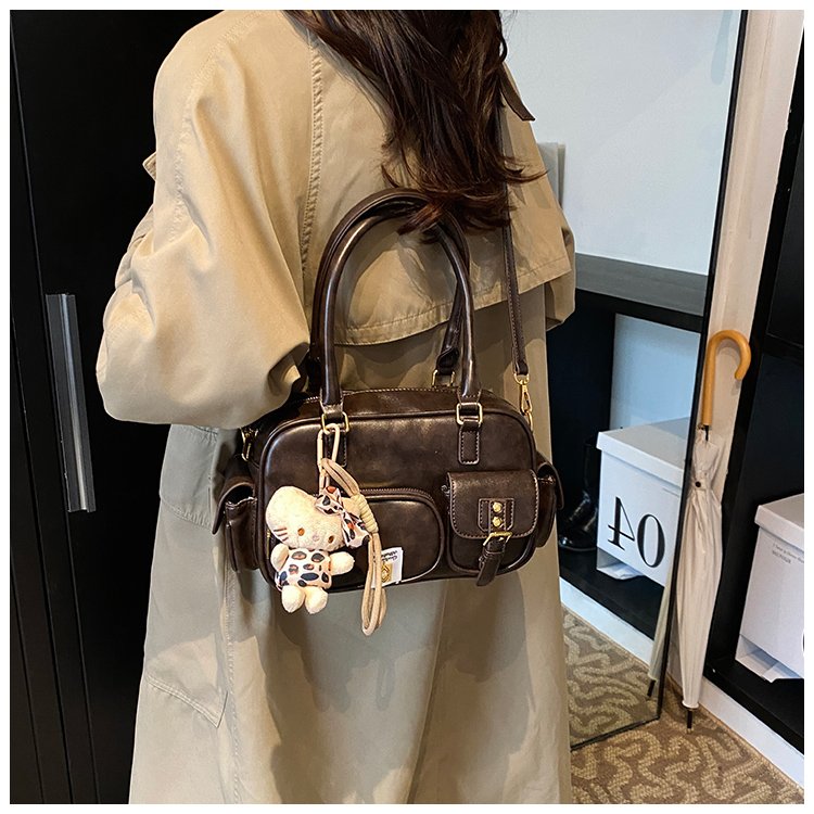 Women's PU Leather Pocket Shoulder Bag detail 28