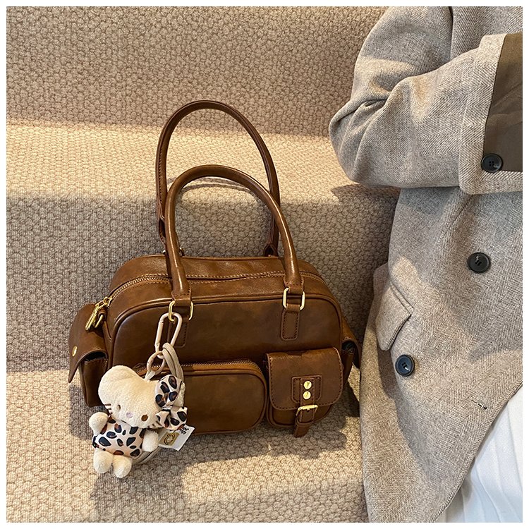 Women's PU Leather Pocket Shoulder Bag detail 33