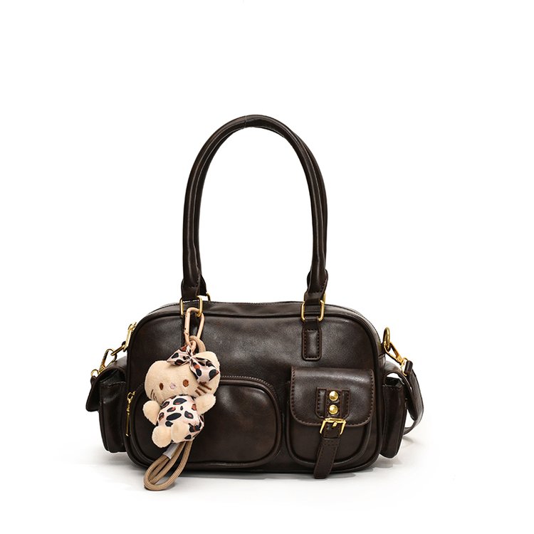 Women's PU Leather Pocket Shoulder Bag view 5