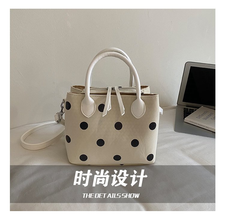 Women's PU Leather Polka Dot Mini Bucket Bag detail 14
