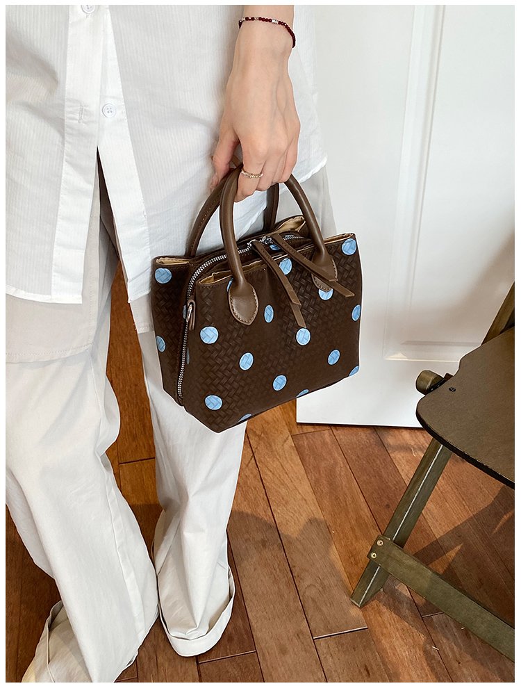 Women's PU Leather Polka Dot Mini Bucket Bag detail 21