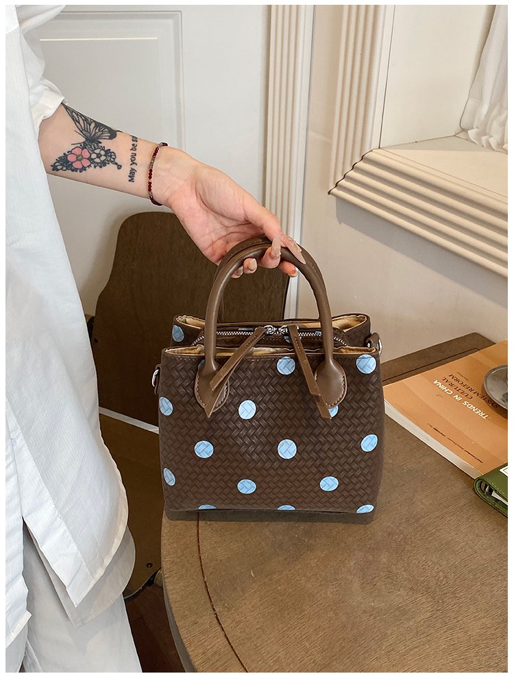 Women's PU Leather Polka Dot Mini Bucket Bag detail 24