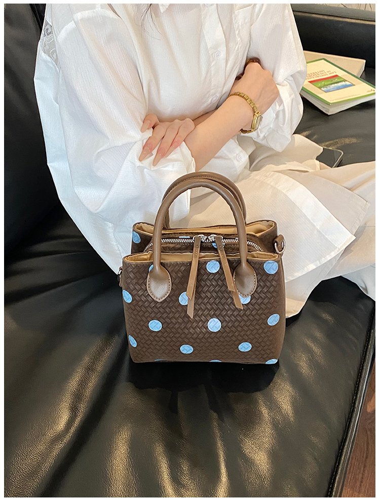 Women's PU Leather Polka Dot Mini Bucket Bag detail 25