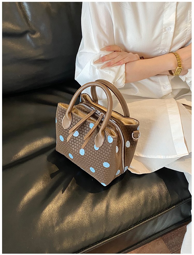 Women's PU Leather Polka Dot Mini Bucket Bag detail 26