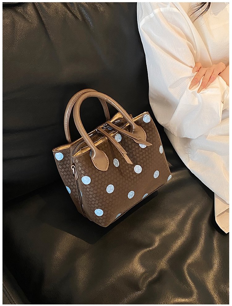 Women's PU Leather Polka Dot Mini Bucket Bag detail 28
