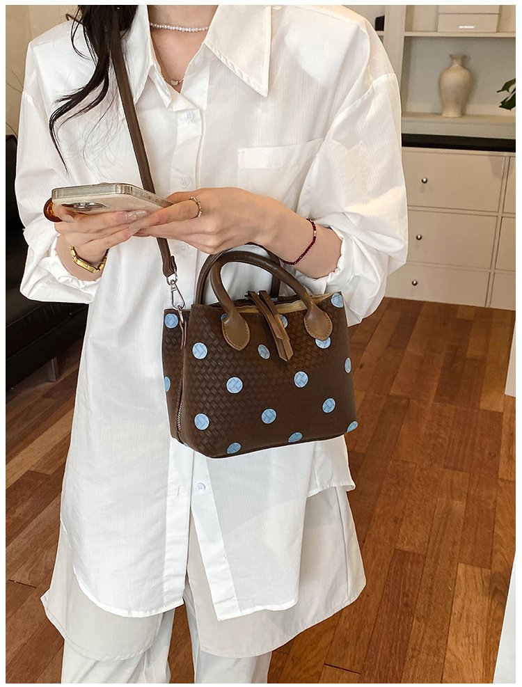 Women's PU Leather Polka Dot Mini Bucket Bag detail 31