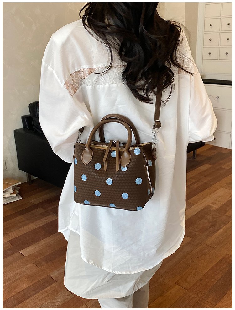 Women's PU Leather Polka Dot Mini Bucket Bag detail 35
