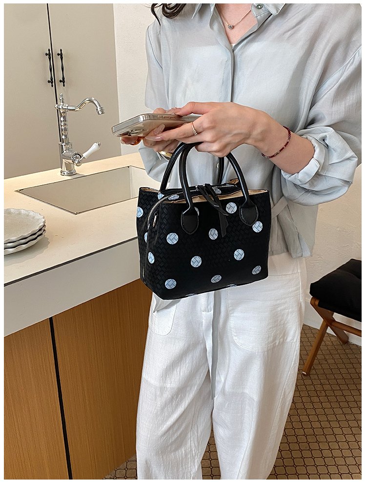 Women's PU Leather Polka Dot Mini Bucket Bag detail 37