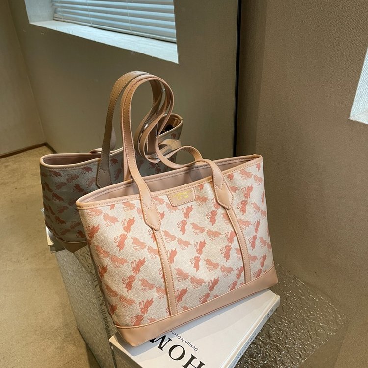 Women's PU Leather Printed Tote Bag view 2