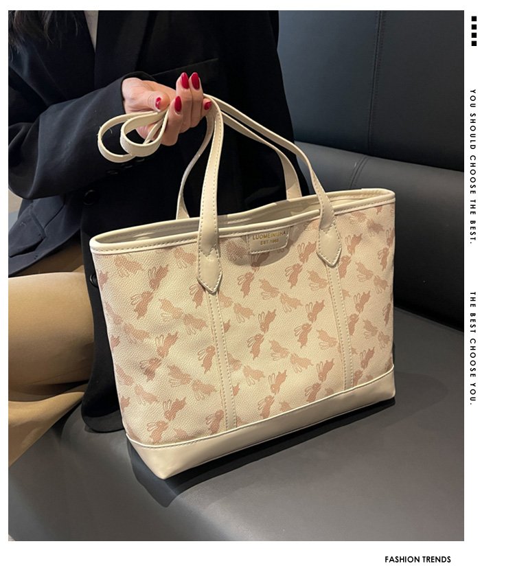 Women's PU Leather Printed Tote Bag detail 1