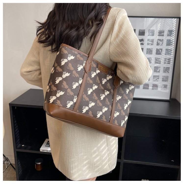 Women's PU Leather Printed Tote Bag detail 22
