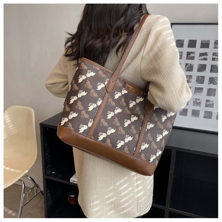 Women's PU Leather Printed Tote Bag detail 23