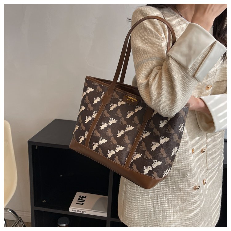 Women's PU Leather Printed Tote Bag detail 26