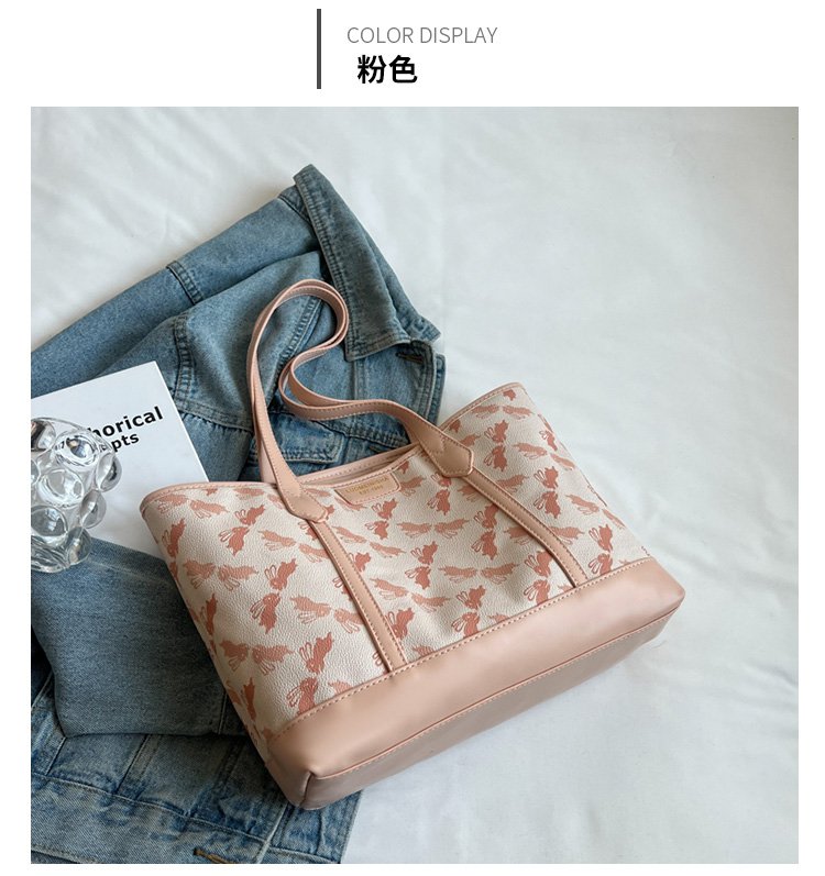 Women's PU Leather Printed Tote Bag detail 28
