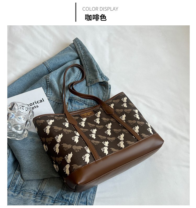 Women's PU Leather Printed Tote Bag detail 29