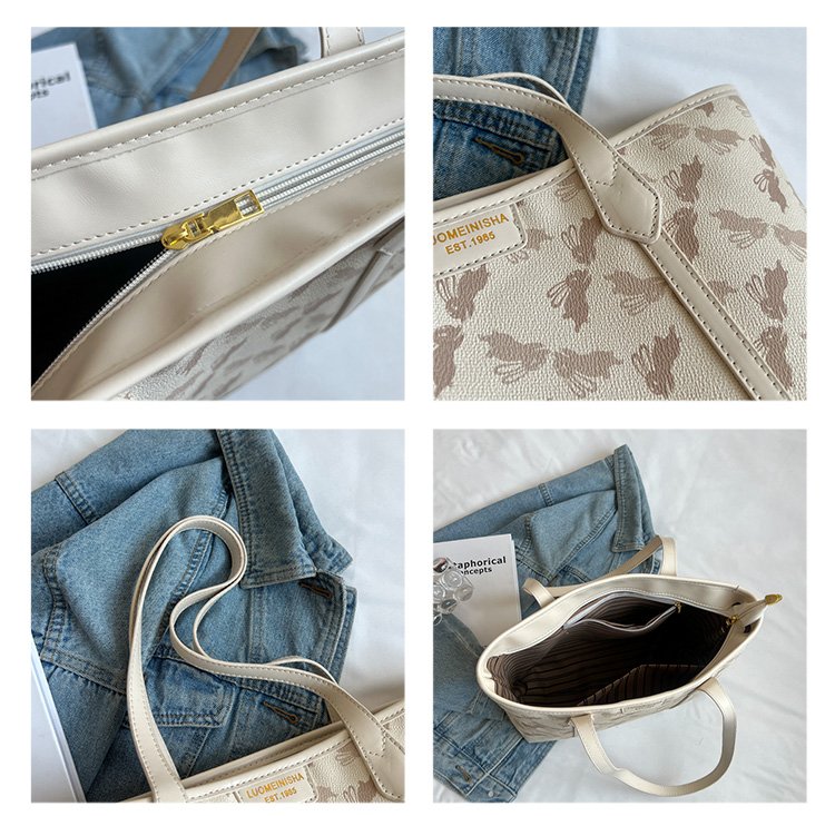 Women's PU Leather Printed Tote Bag detail 30