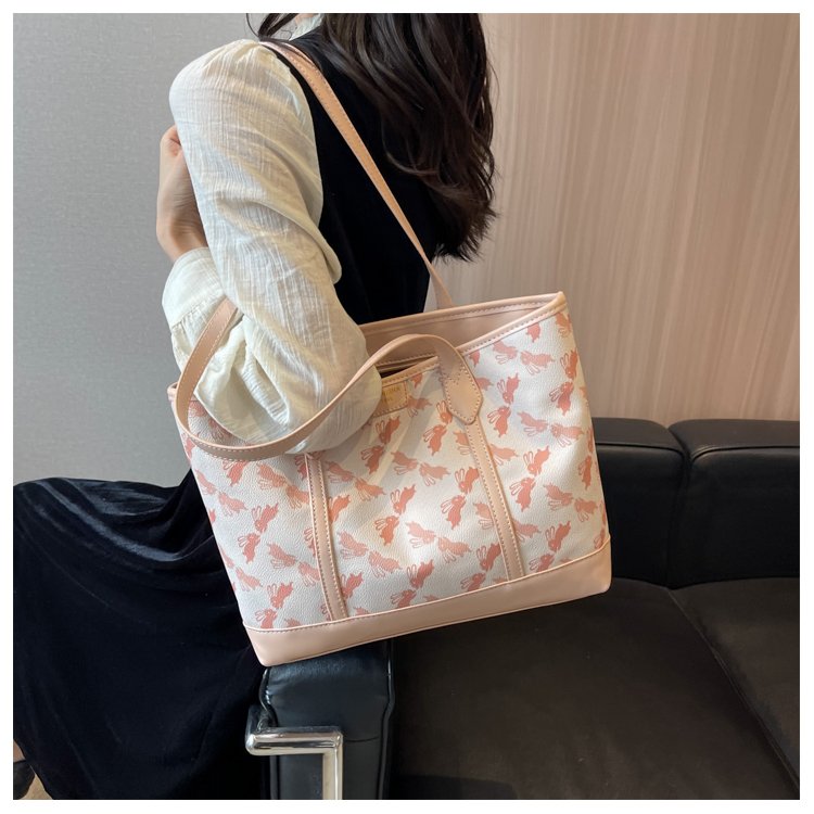 Women's PU Leather Printed Tote Bag detail 37