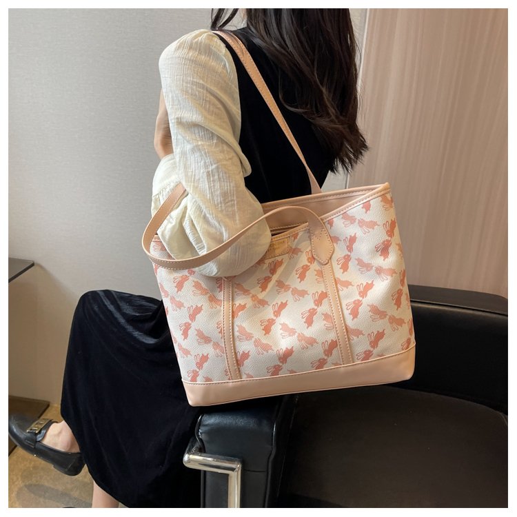 Women's PU Leather Printed Tote Bag detail 38