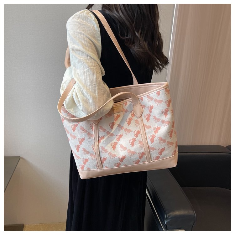 Women's PU Leather Printed Tote Bag detail 40