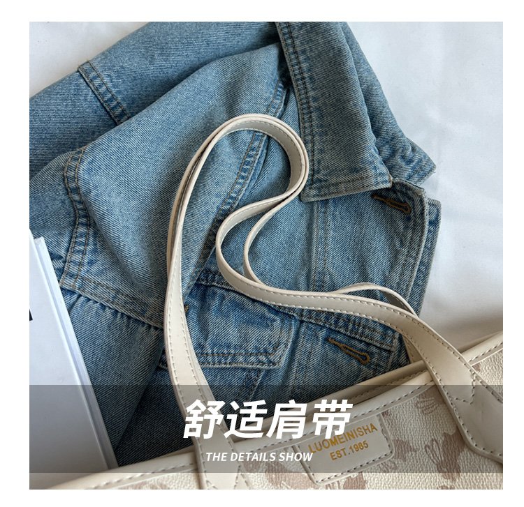 Women's PU Leather Printed Tote Bag detail 5
