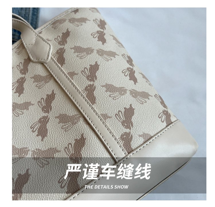 Women's PU Leather Printed Tote Bag detail 6