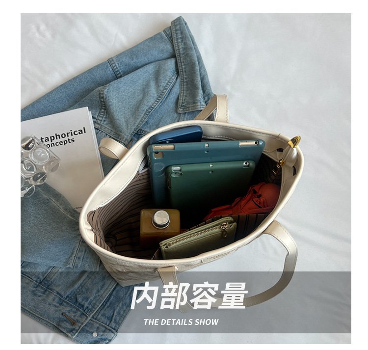 Women's PU Leather Printed Tote Bag detail 7