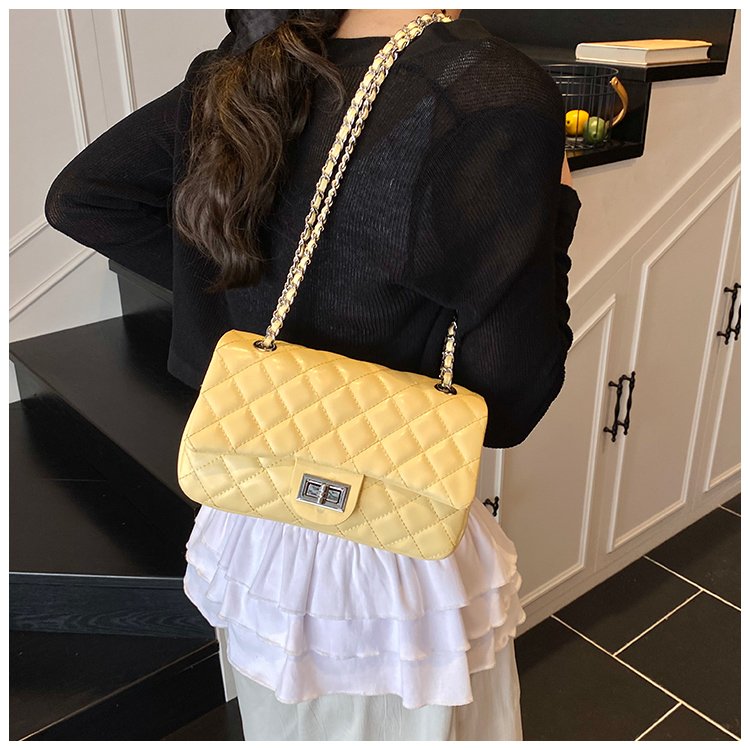 Women's PU Leather Quilted Chain Flap Crossbody Bag detail 26