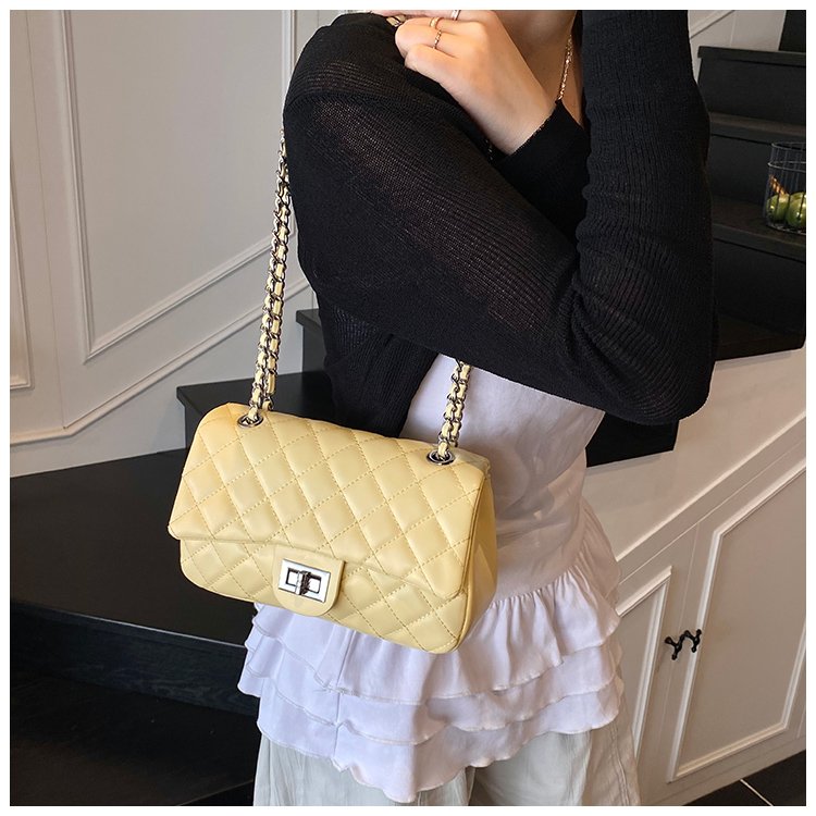Women's PU Leather Quilted Chain Flap Crossbody Bag detail 28