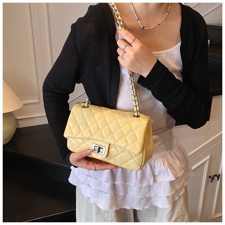 Women's PU Leather Quilted Chain Flap Crossbody Bag detail 35