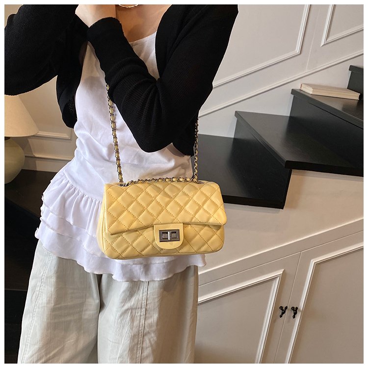Women's PU Leather Quilted Chain Flap Crossbody Bag detail 36