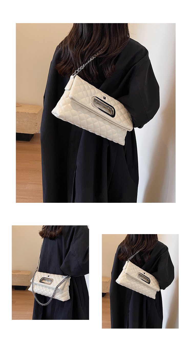 Women's PU Leather Quilted Flap Shoulder Bag detail 9