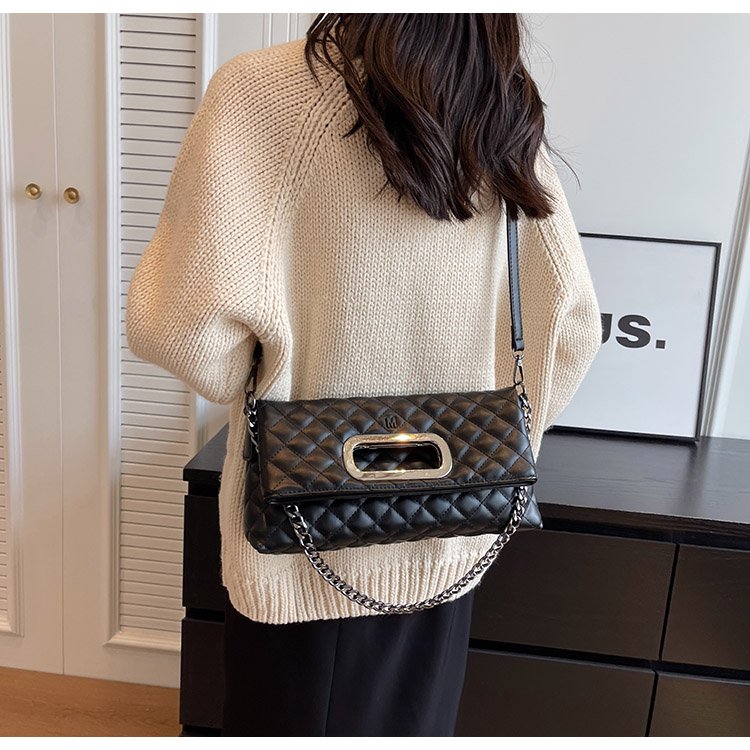 Women's PU Leather Quilted Flap Shoulder Bag detail 20