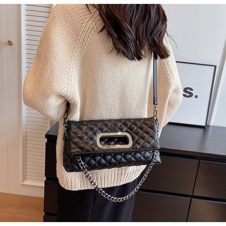 Women's PU Leather Quilted Flap Shoulder Bag detail 21