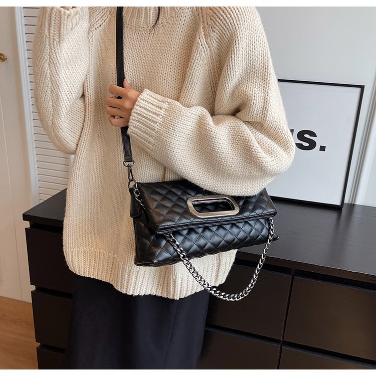 Women's PU Leather Quilted Flap Shoulder Bag detail 23