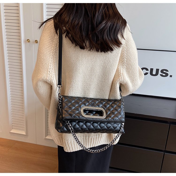 Women's PU Leather Quilted Flap Shoulder Bag detail 24